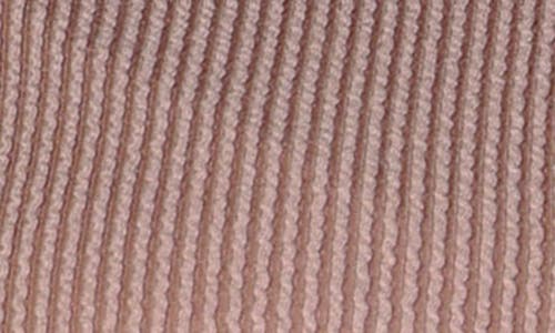 24seven Comfort Apparel Textured Stripe Knit Top In Taupe