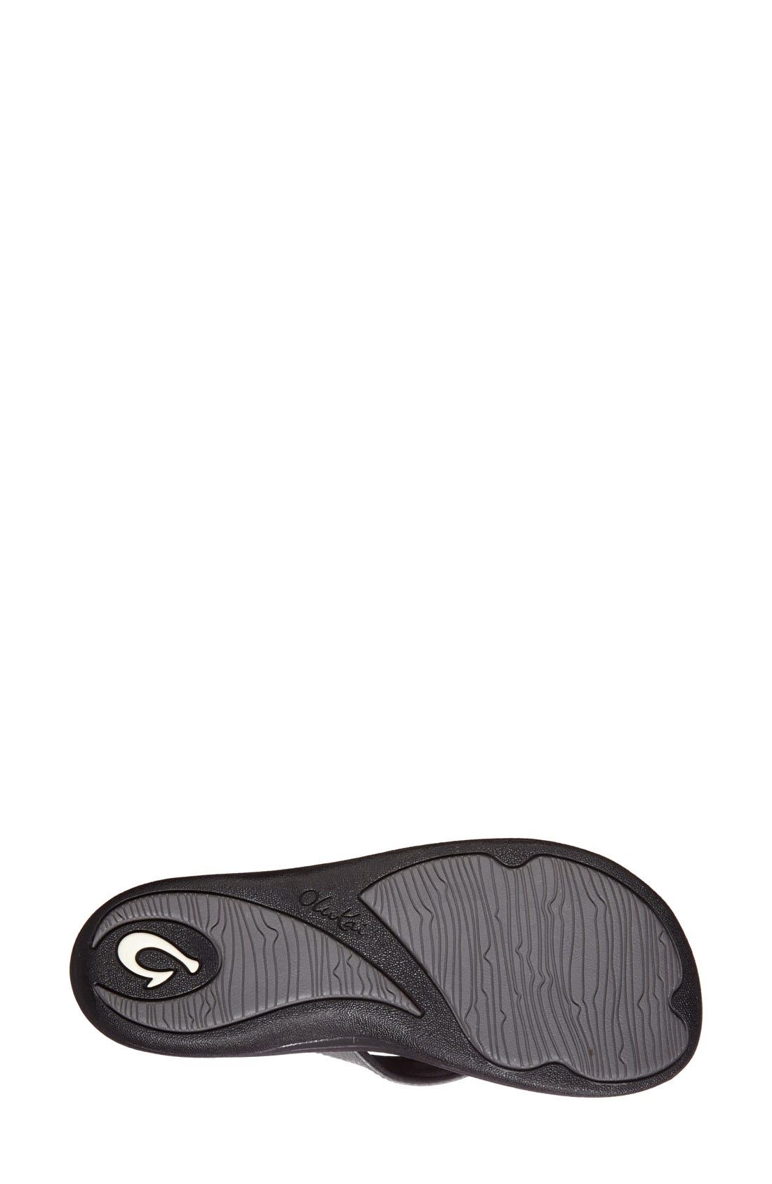 Kulapa Kai Flip Flop, Alternate, color, CHARCOAL/ BLACK