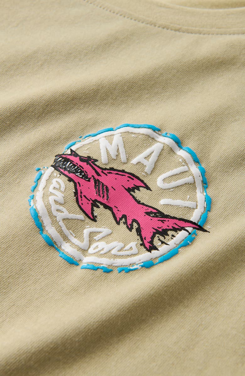 Maui & Sons Aggro Logo Graphic T-Shirt, Alternate, color, Sand