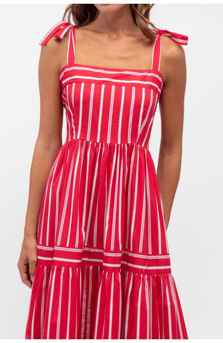 Label of Love Sicily Stripe Maxi Dress, Alternate, color, Red
