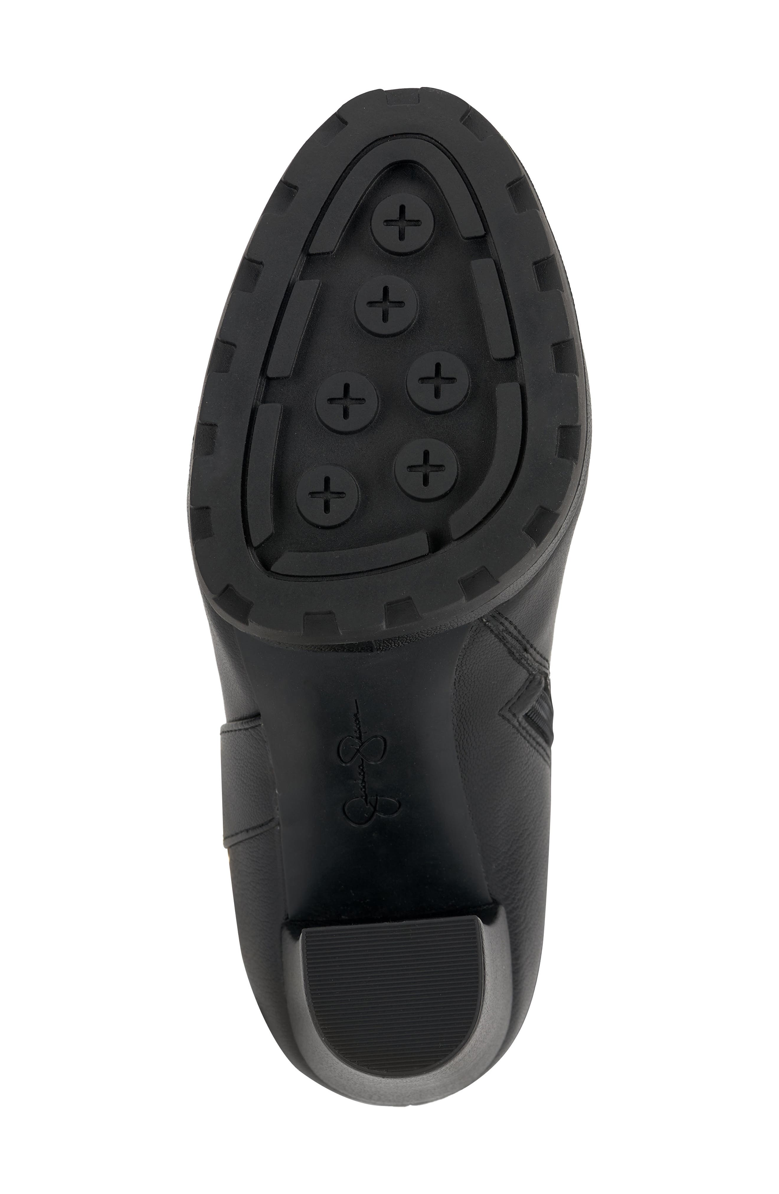 Jessica Simpson Imerald Faux Shearling Knee High Platform Boot, Alternate, color, Black