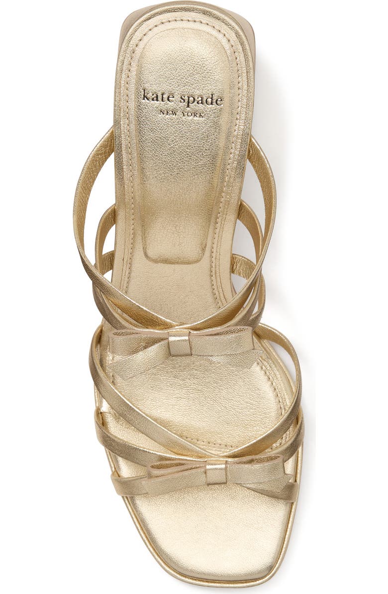 Kate Spade New York carolina metallic block heel sandal, Alternate, color,