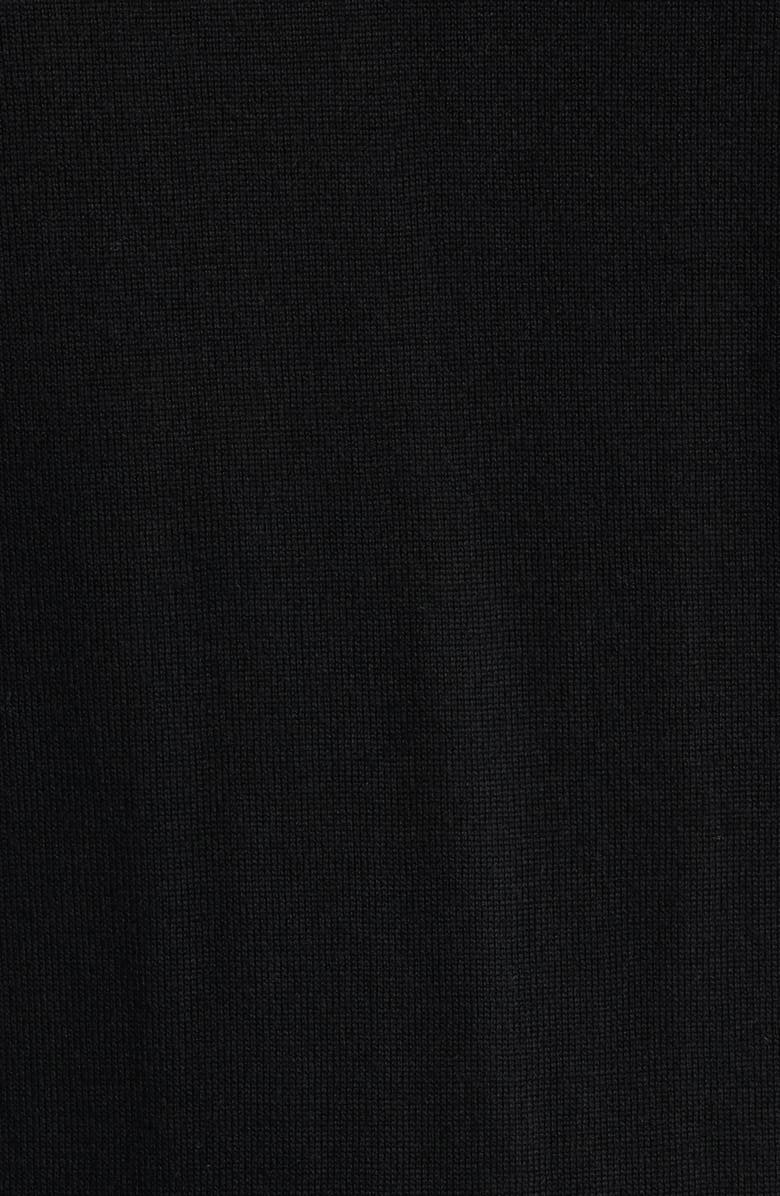 Canali Mock Neck Wool & Silk Blend Sweater, Alternate, color, Black