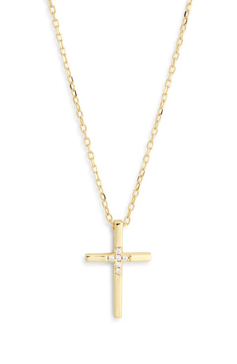 Cubic Zirconia Cross Necklace