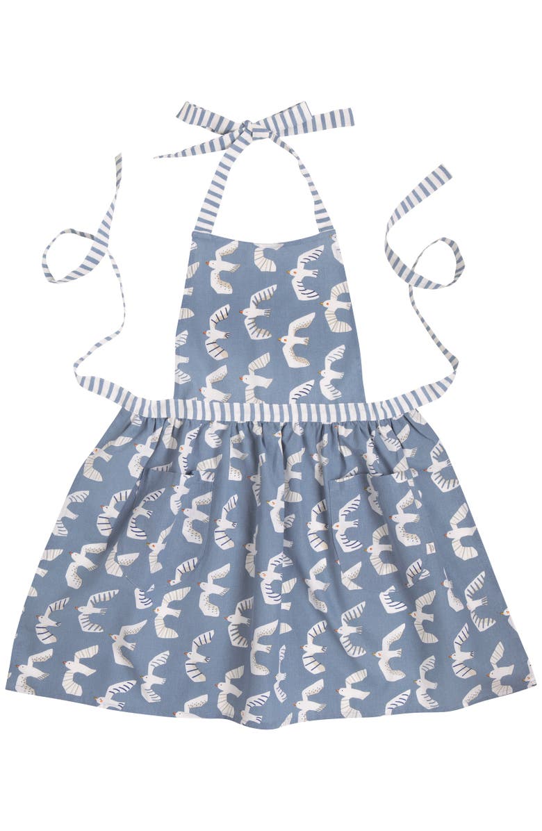 Danica Brands Birdie Apron Set, Alternate, color, Blue