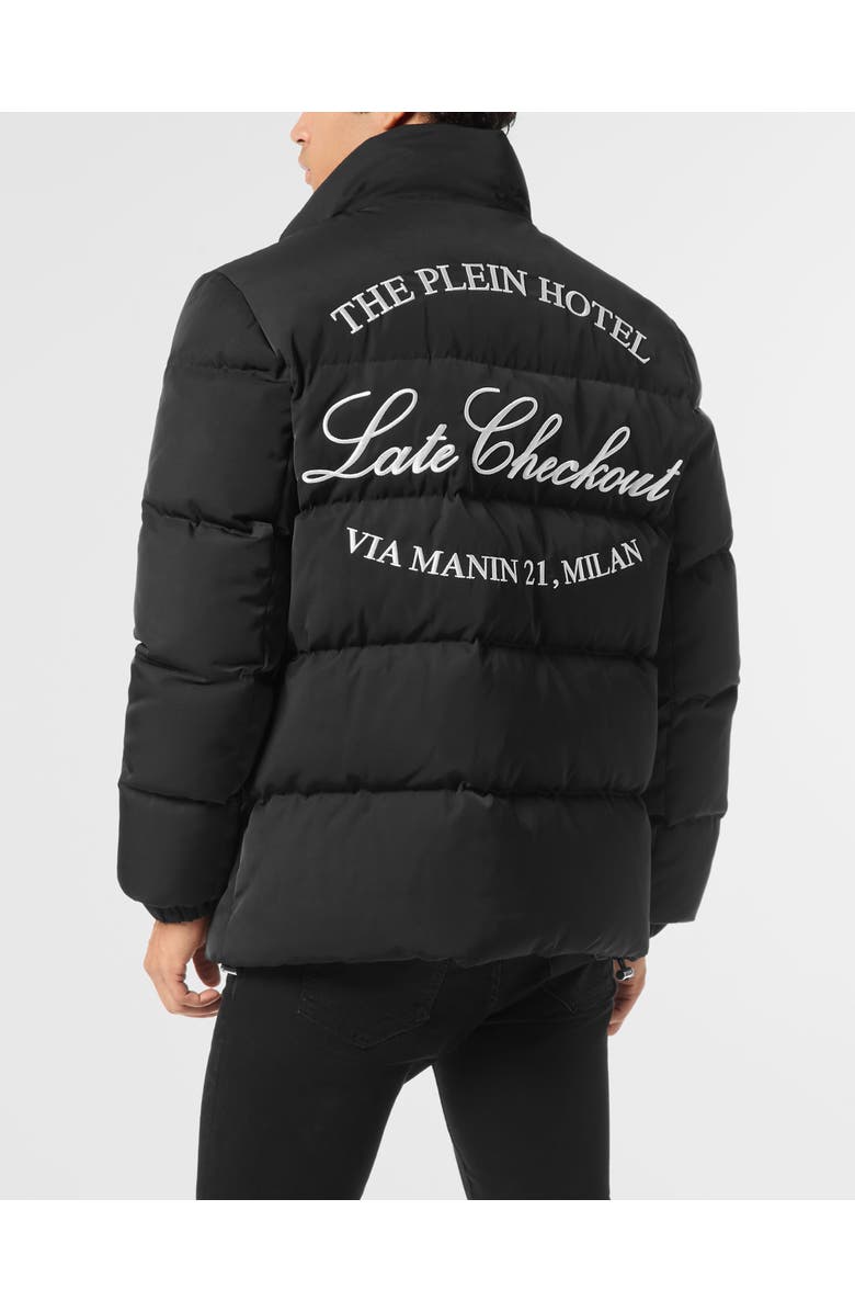 PHILIPP PLEIN Nylon Puffer Jacket Late Checkout Men, Alternate, color, Black