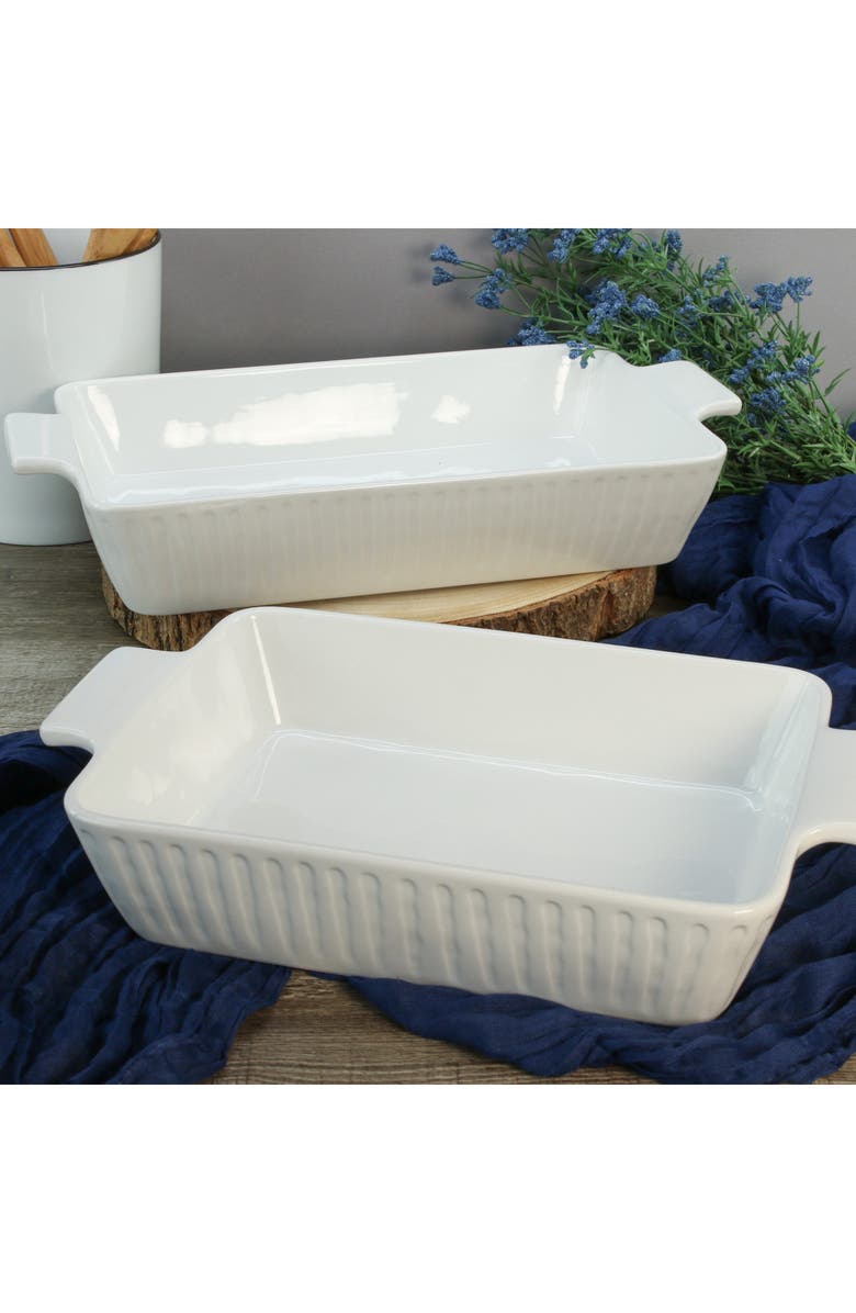 BIA Cordon Bleu 2-Piece While Colonnade Bakers Set, Alternate, color,