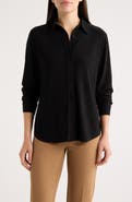 AK ANNE KLEIN Slim Fit Long Sleeve Knit Shirt