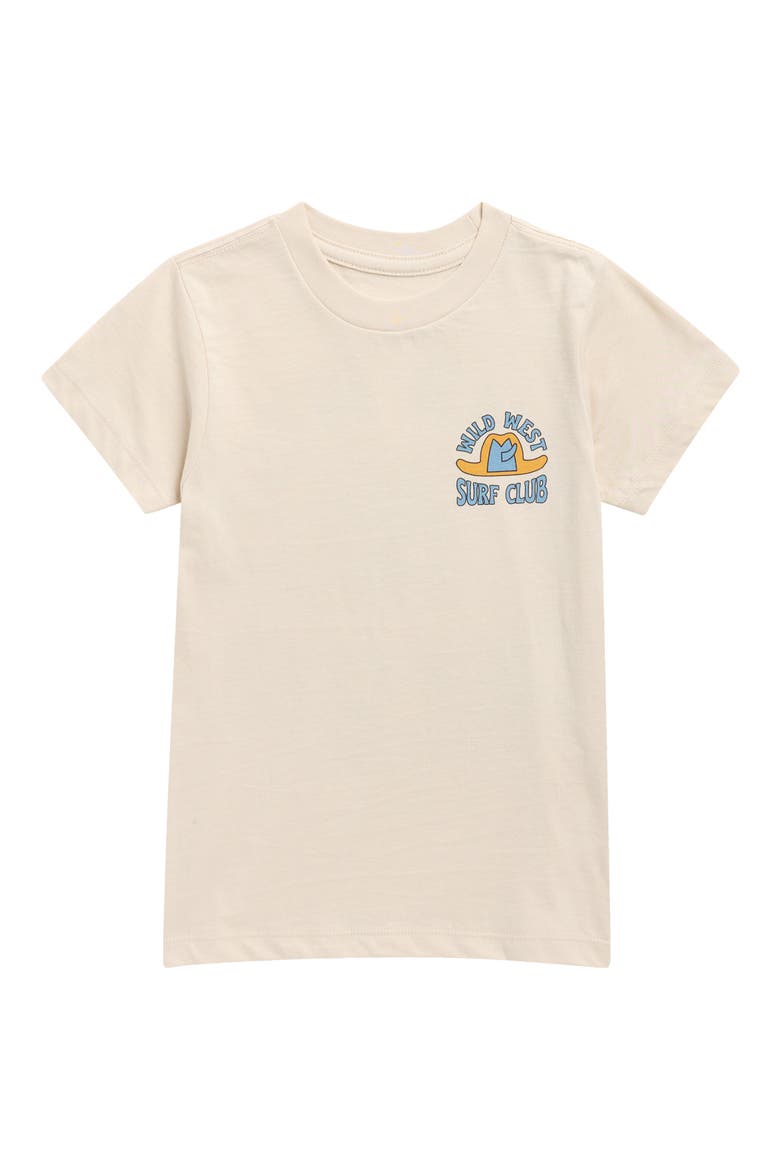 Kids' Wild West Surf Club Cotton Graphic T-Shirt, Main, color, CINDER