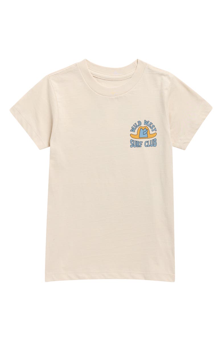Tiny Whales Kids' Wild West Surf Club Cotton Graphic T-Shirt, Main, color, Cinder
