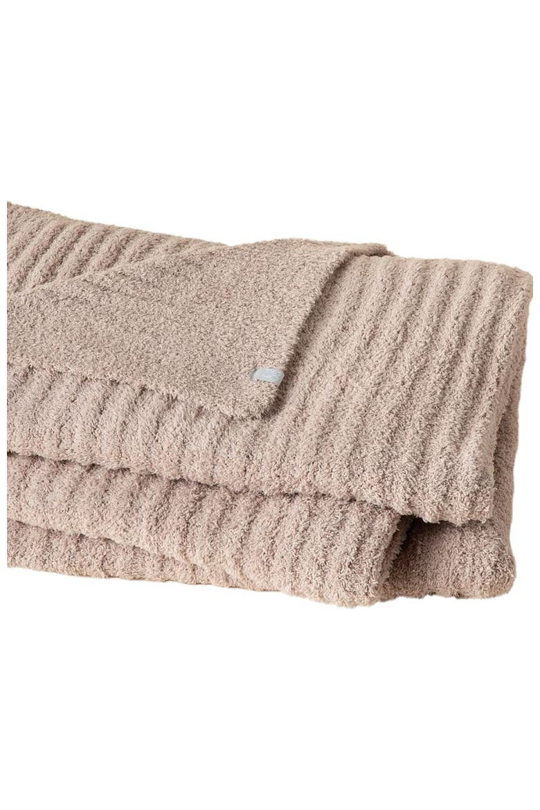 Ultra-Soft Solid Rib Marshmallow Blanket, Alternate, color, Coco