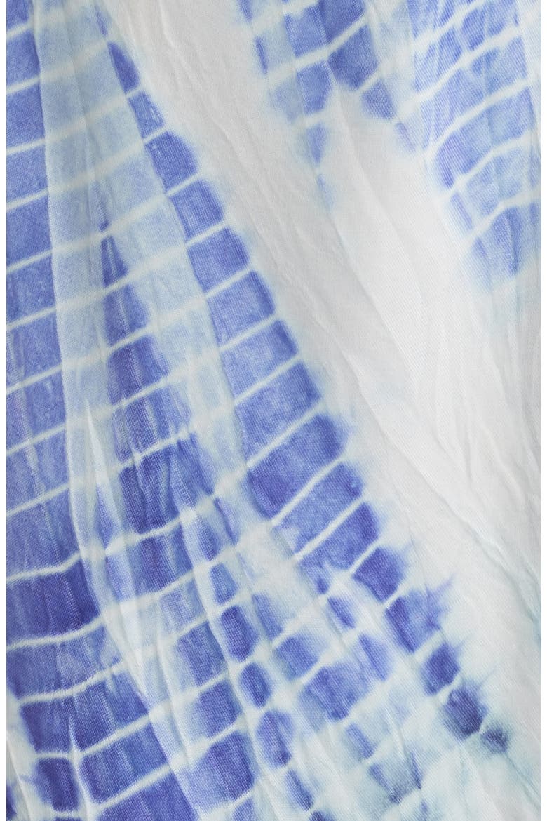 Tie Dye Sleeveless Maxi Shirtdress, Alternate, color, BLUE