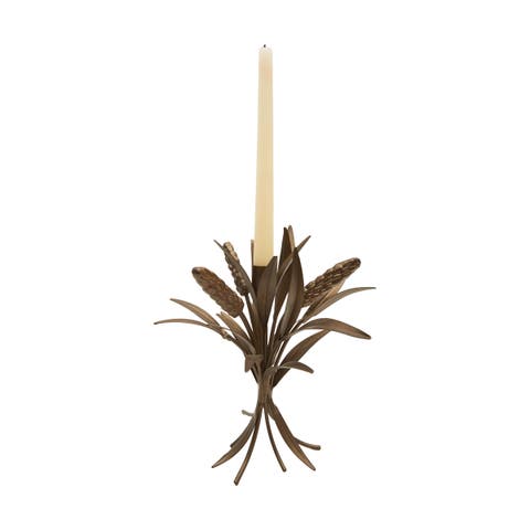 Wheat Metal Candle Holder