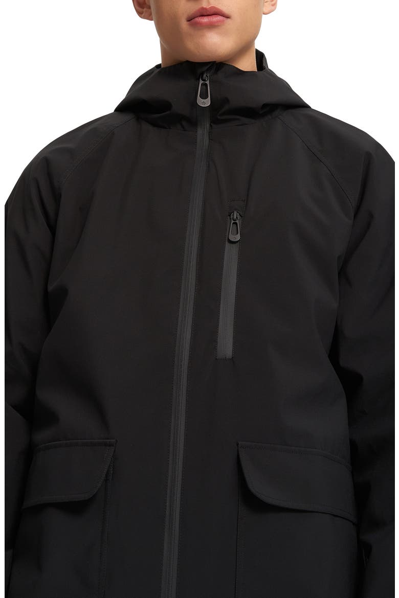 Oliver Water Resistant Hooded Jacket, Alternate, color, BLACK