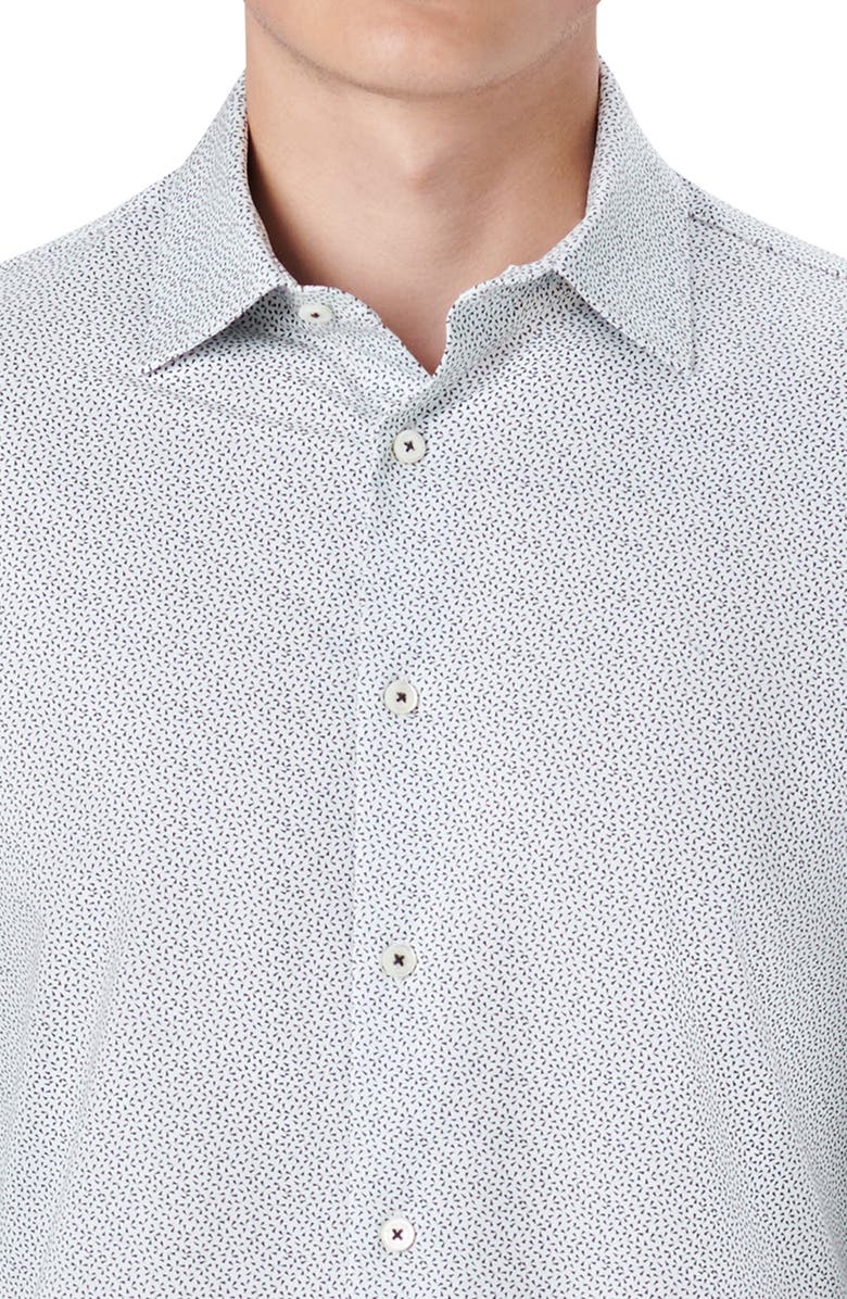 Bugatchi OoohCotton<sup>®</sup> Abstract Print Button-Up Shirt, Alternate, color, 