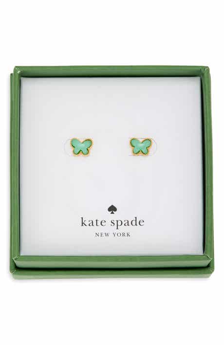 Stone Butterfly Stud Earrings