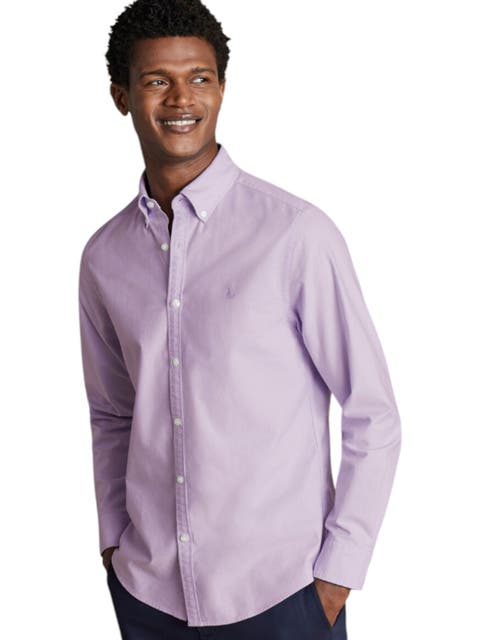 Slim Fit Button-Down Washed Oxford Shirt