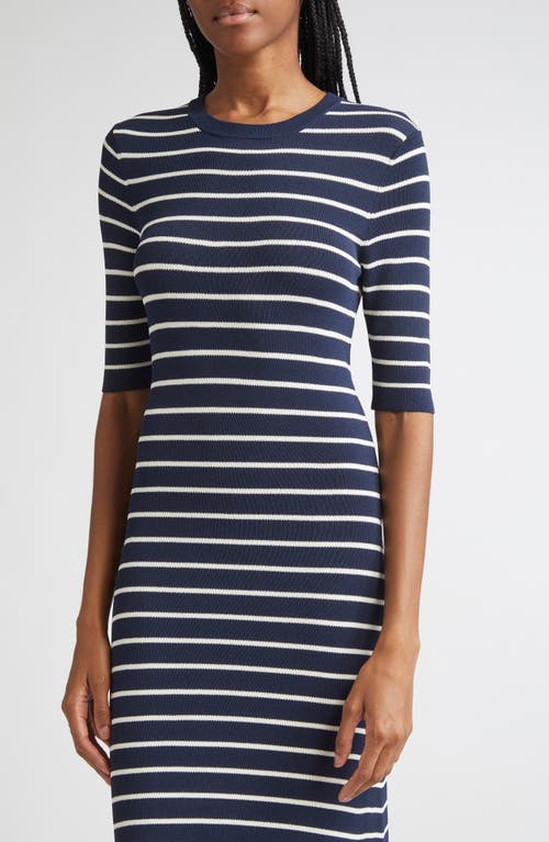 Altuzarra Kitty Stripe Sweater Dress In Blue