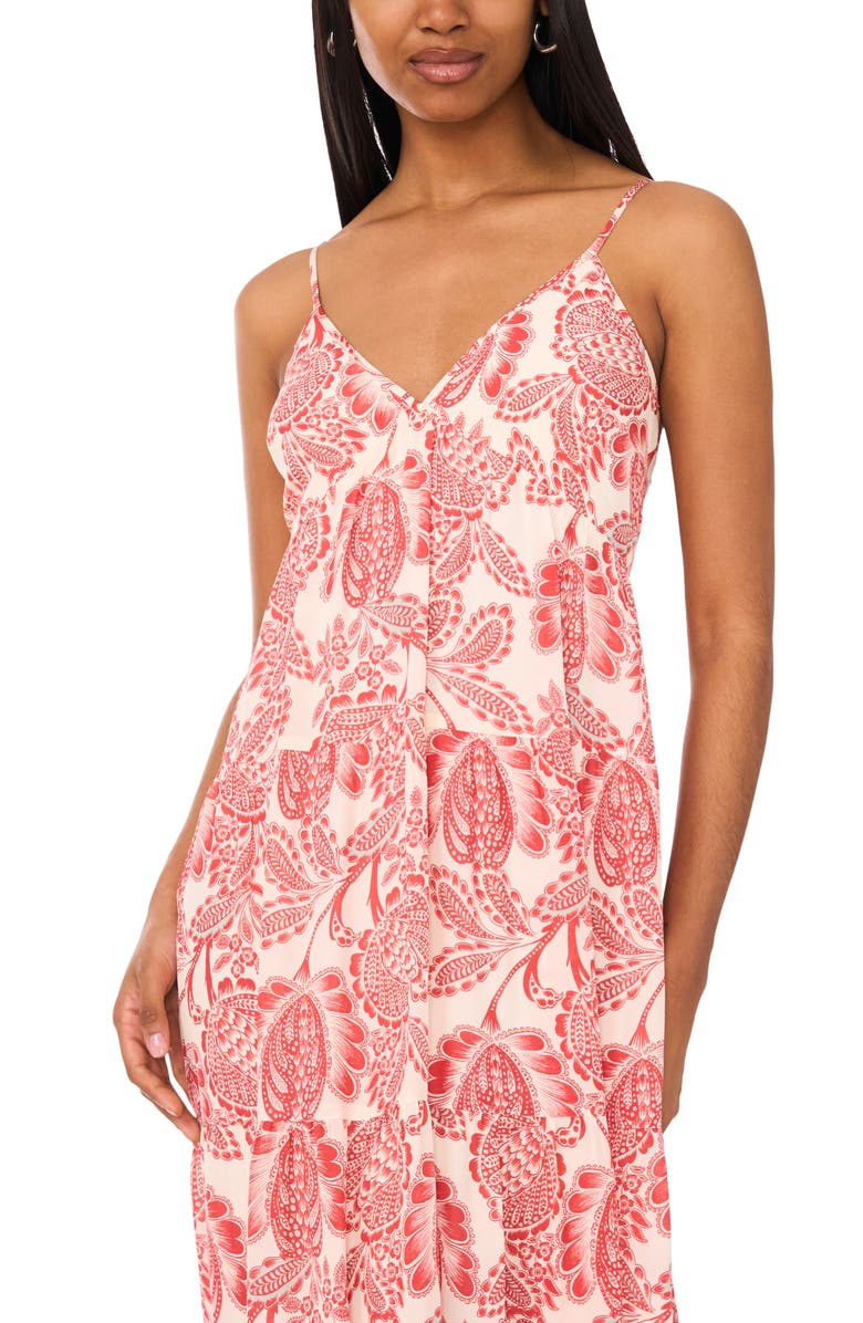 Parker Adia Tiered Maxi Sundress, Alternate, color, Baked Apple