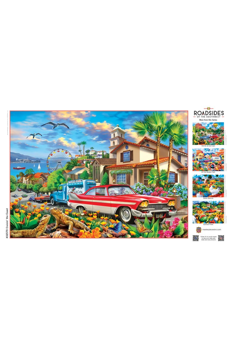 Cruisin' the Coast 500 Piece Puzzle, Alternate, color, Multicolor
