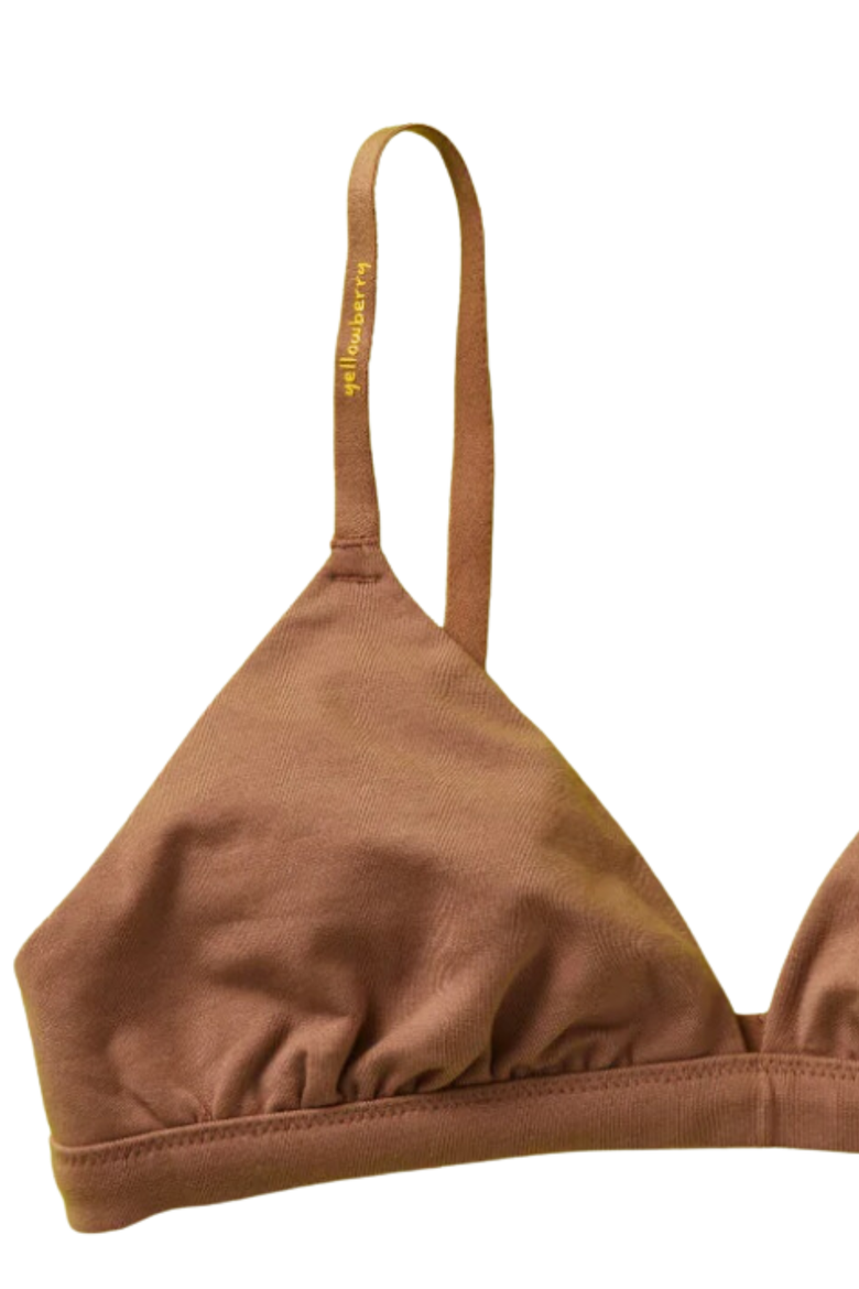 Joey Cotton Bra, Alternate, color, Mocha Brown