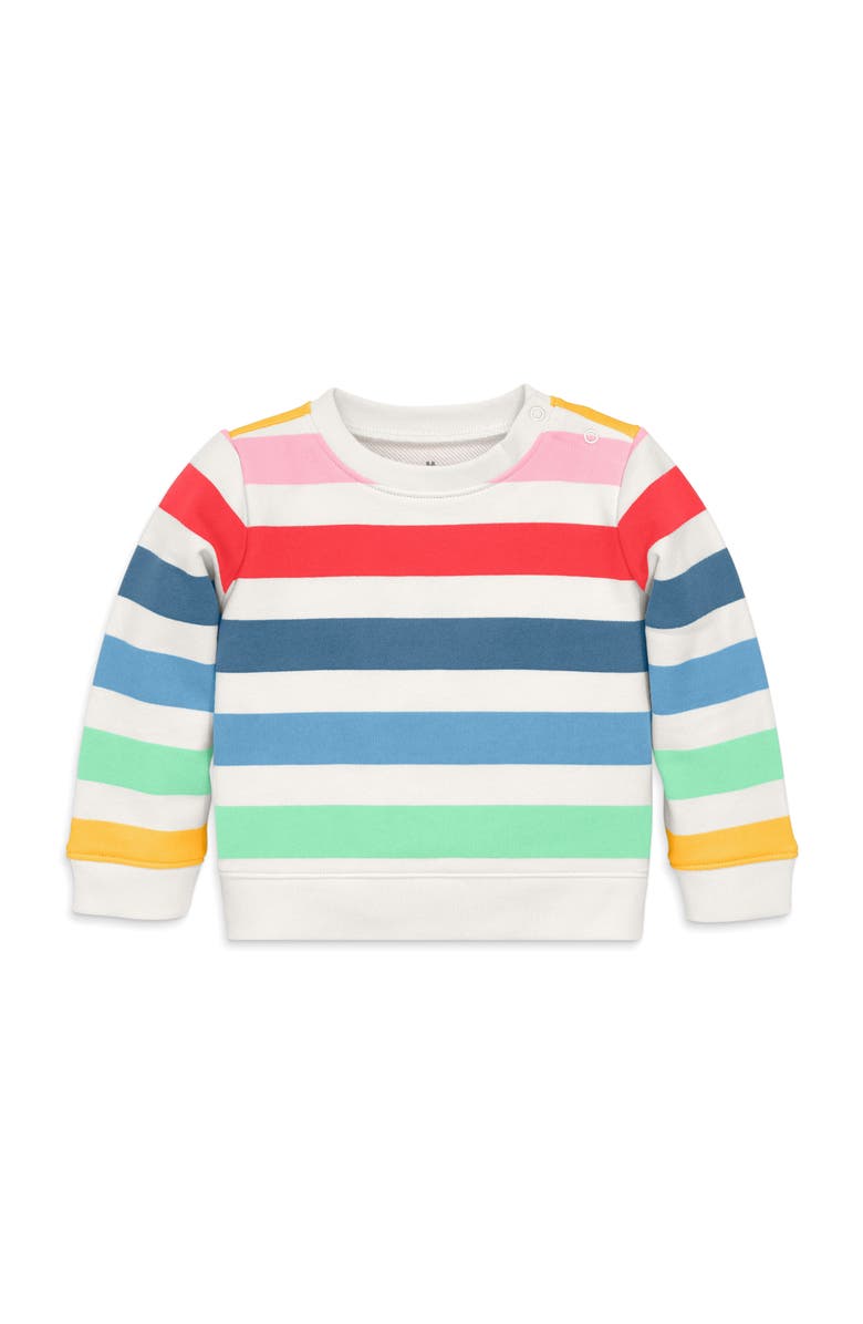 Primary Baby Sweatshirt, Main, color, Ivory Rainbow Spring Blooms
