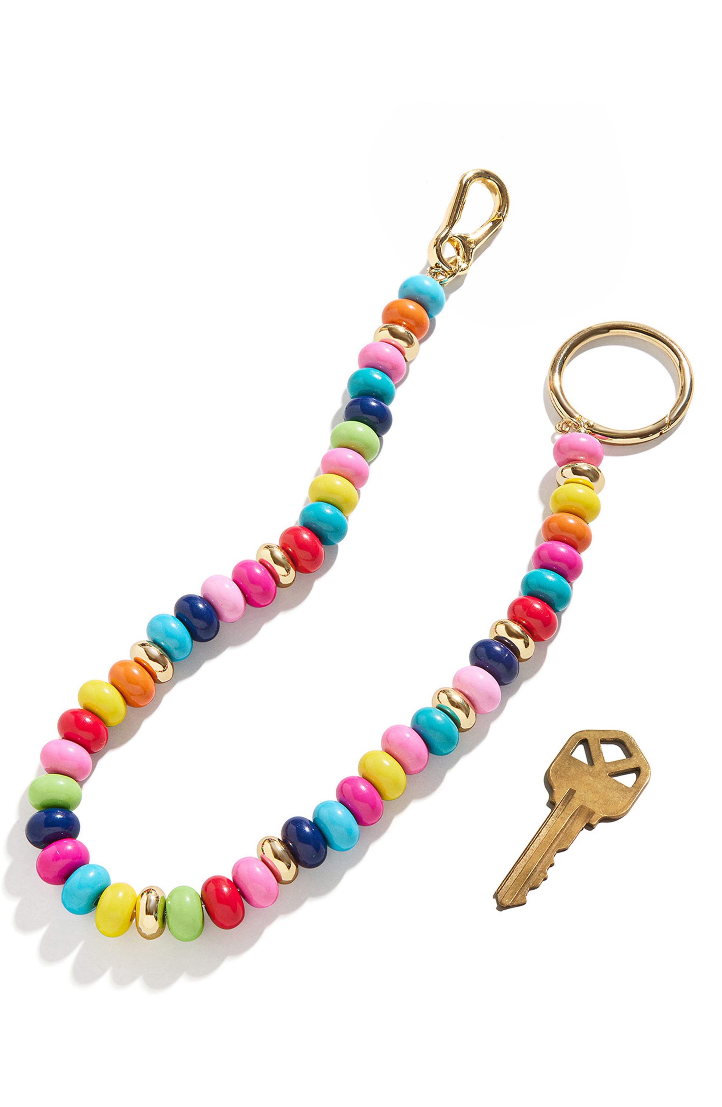 BaubleBar Flying Colors Bag Charm, Alternate, color, Pink Multi