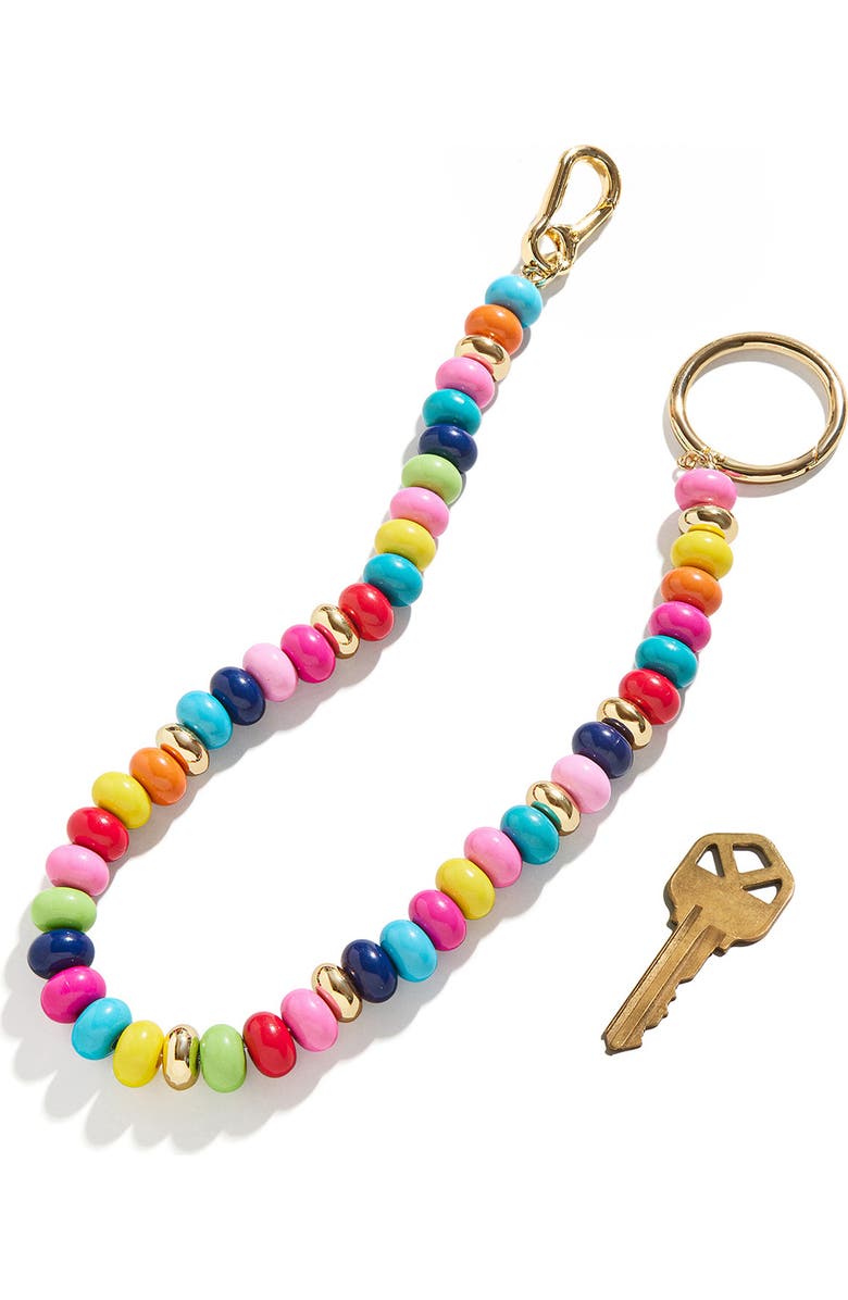 BaubleBar Flying Colors Bag Charm, Alternate, color, Pink Multi