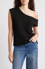 Petal & Pup Coco One-Shoulder Knit Top
