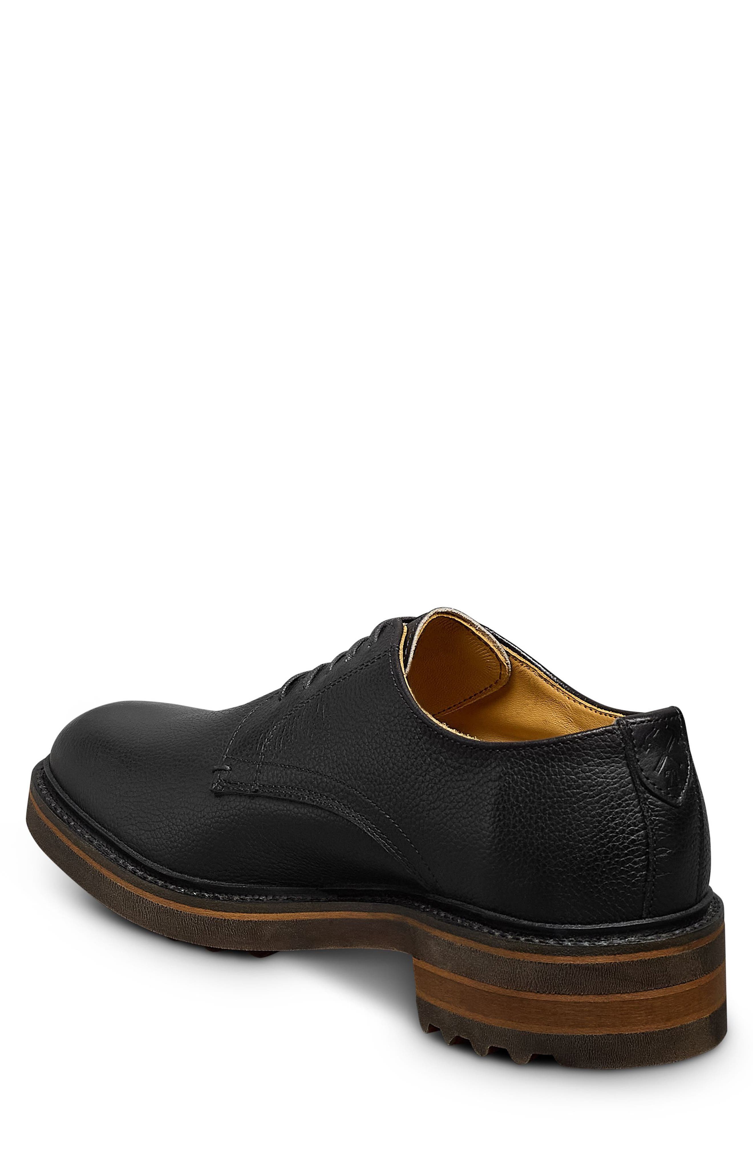 Allen Edmonds Noah Lugged Plain Toe Derby, Alternate, color, Black