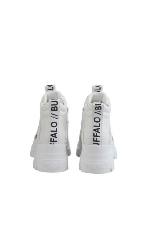 Buffalo Boots Aspha Nc Mid Flat Bootie In White