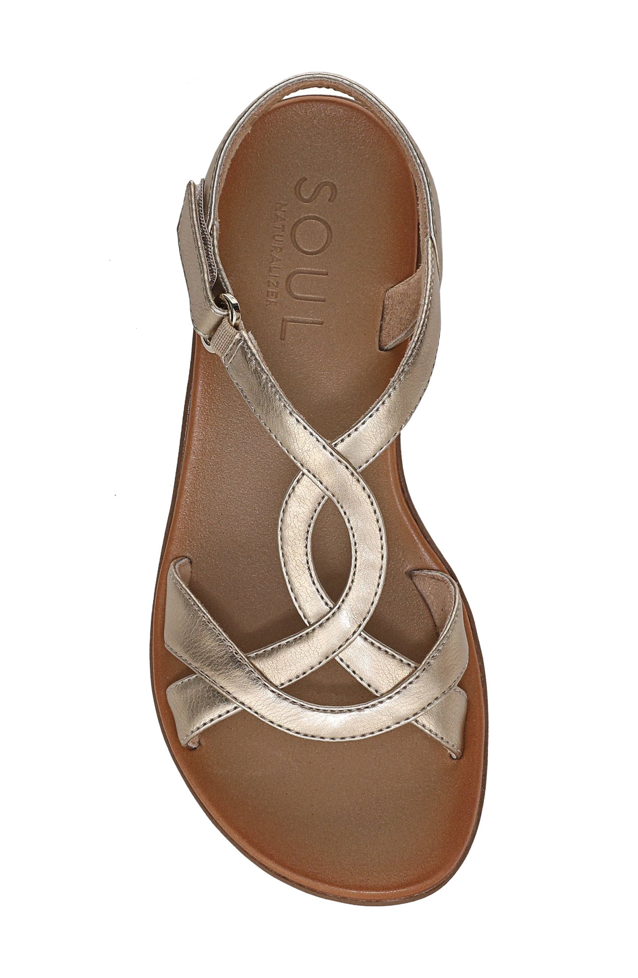 SOUL NATURALIZER Solo Sandal, Alternate, color, Gold Metallic Faux Leather