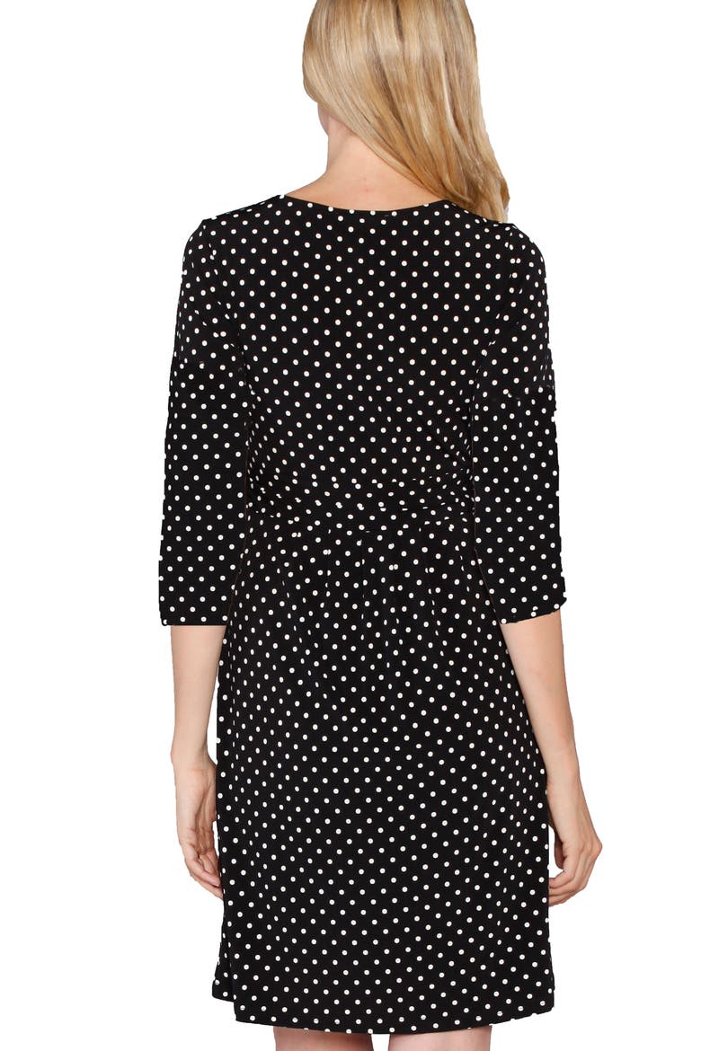Busy Mom Maternity/Nursing Dress, Alternate, color, POLKA DOTS