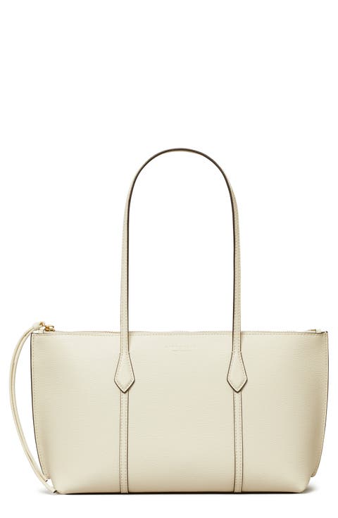 Small Perry Leather Zip Tote