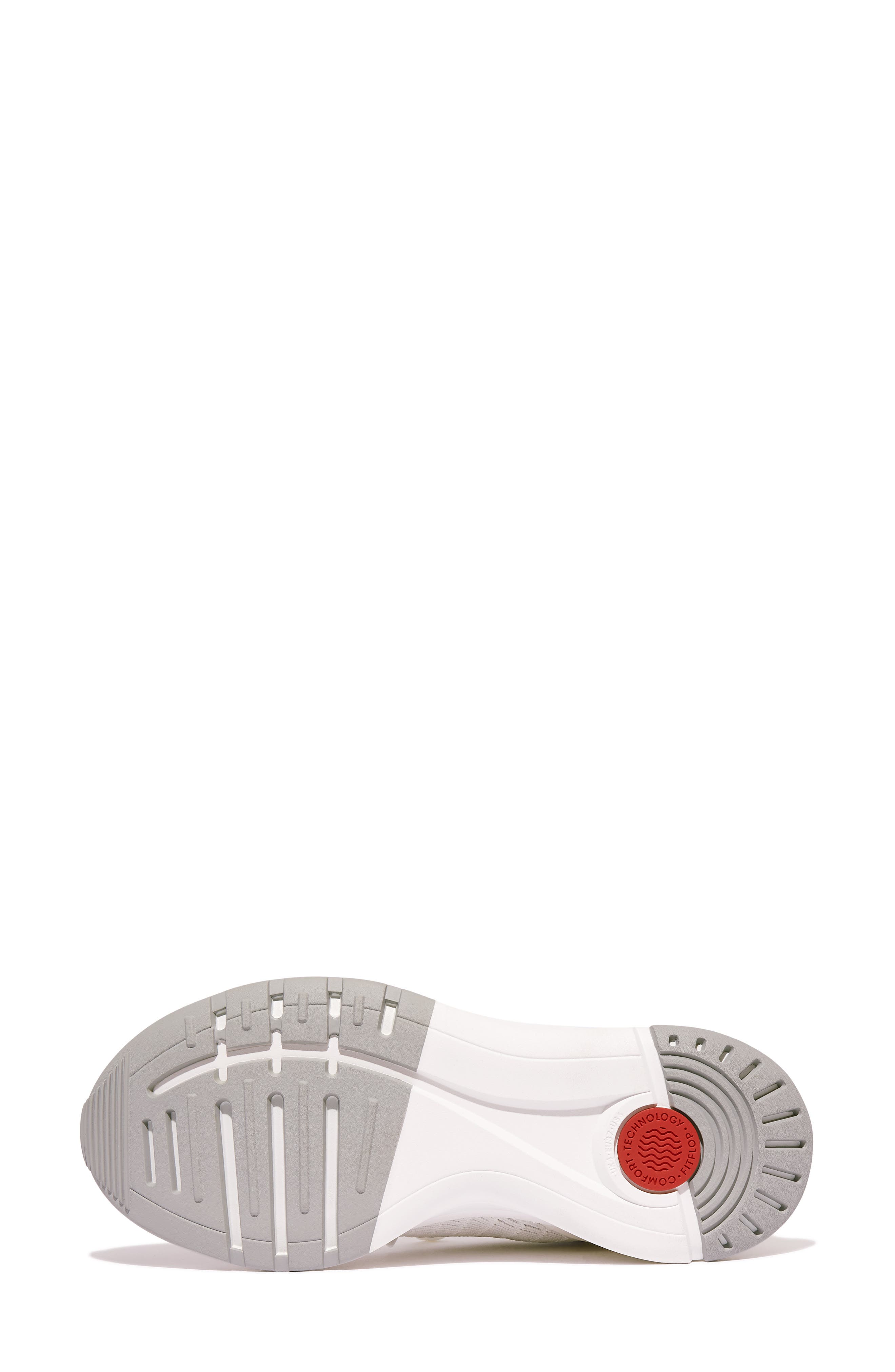 FitFlop Vitamin Knit Sport Sneaker, Alternate, color, Urban White/ Tiptoe Grey