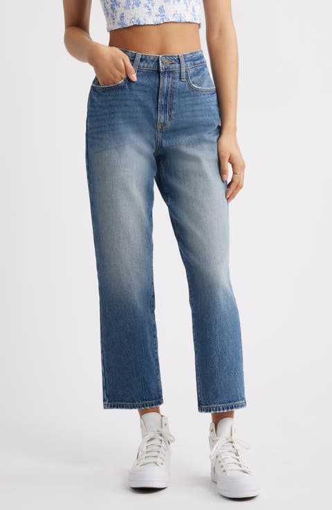 '90s High Waist Ankle Straight Leg Jeans