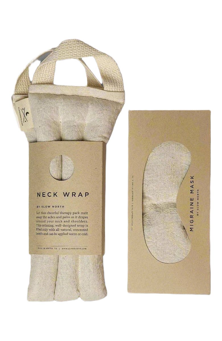 SLOW NORTH Eye Mask + Neck Wrap Bundle - Natural, Alternate, color, NO COLOR