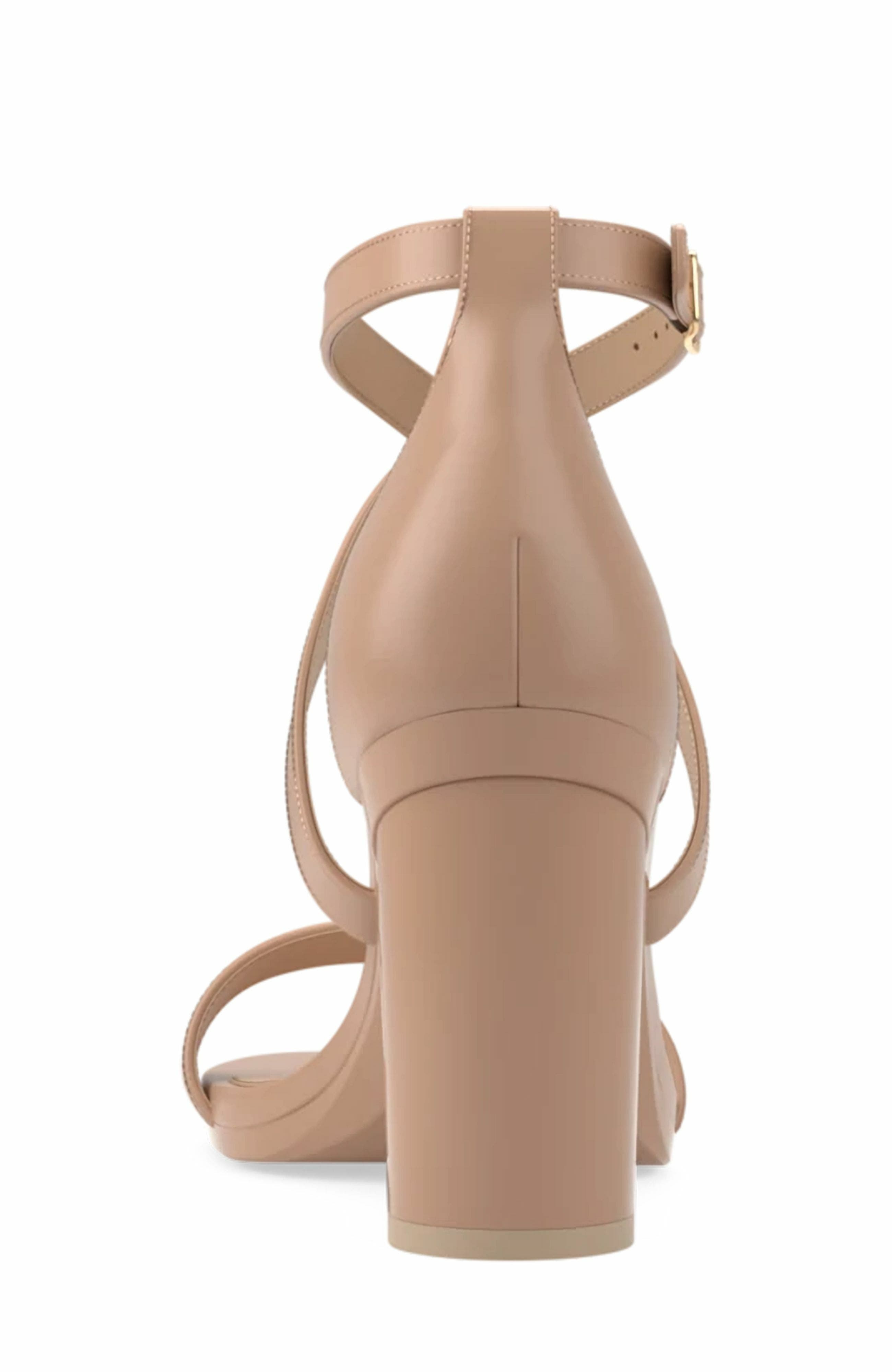 Pashion Footwear The Sandal 4" Block Heel, Alternate, color, Latte Leather