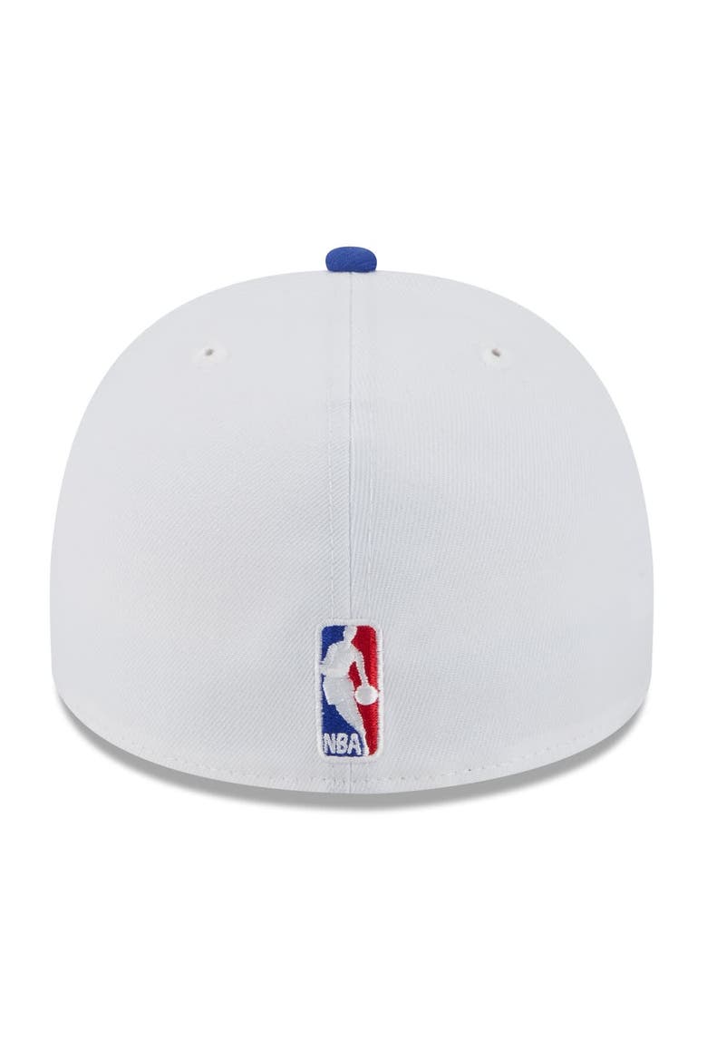 Men's New Era White/Royal Golden State Warriors 2025 NBA Draft A-Frame 59FIFTY Fitted Hat, Alternate, color, White