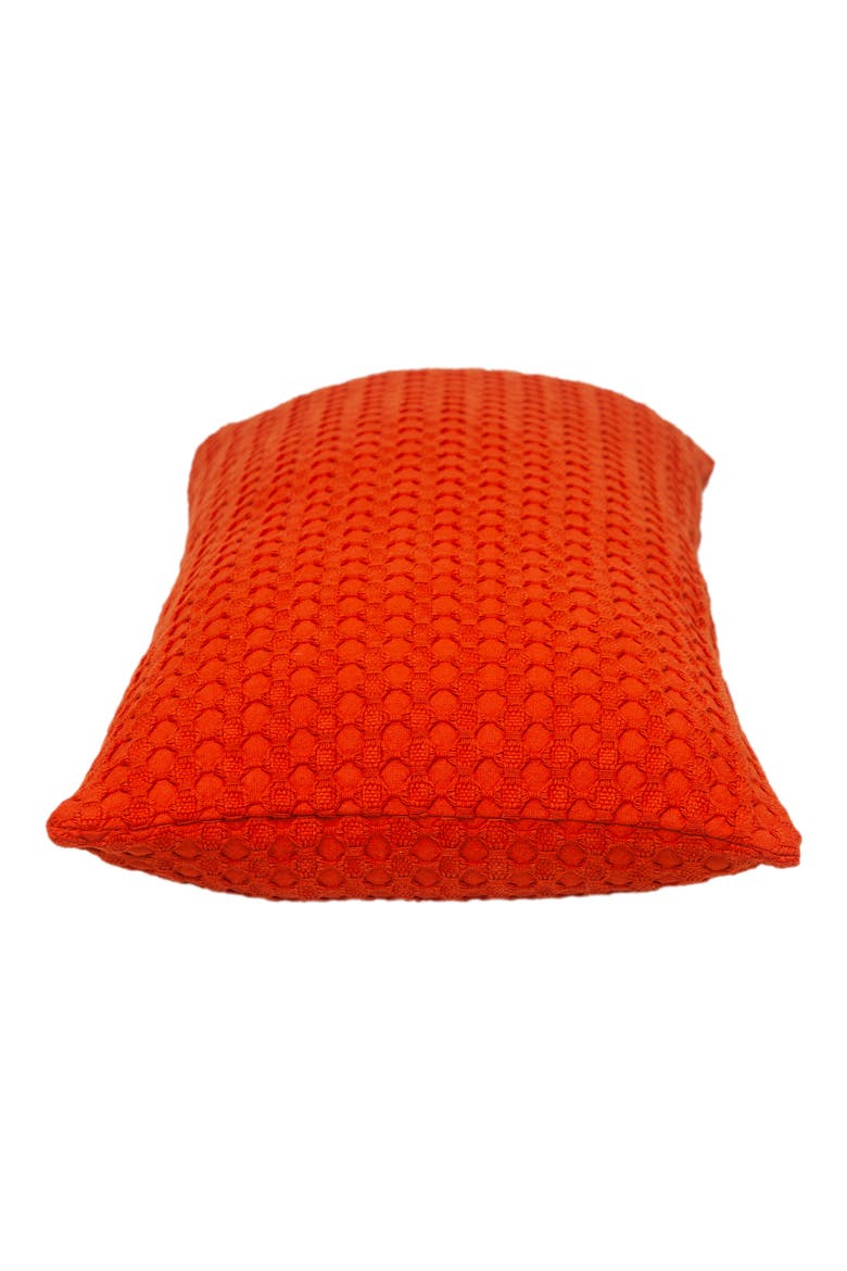 Embossed Throw Pillow, Alternate, color, ORANGE