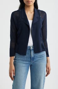 NIC+ZOE Featherknit Linen Blend Cardigan