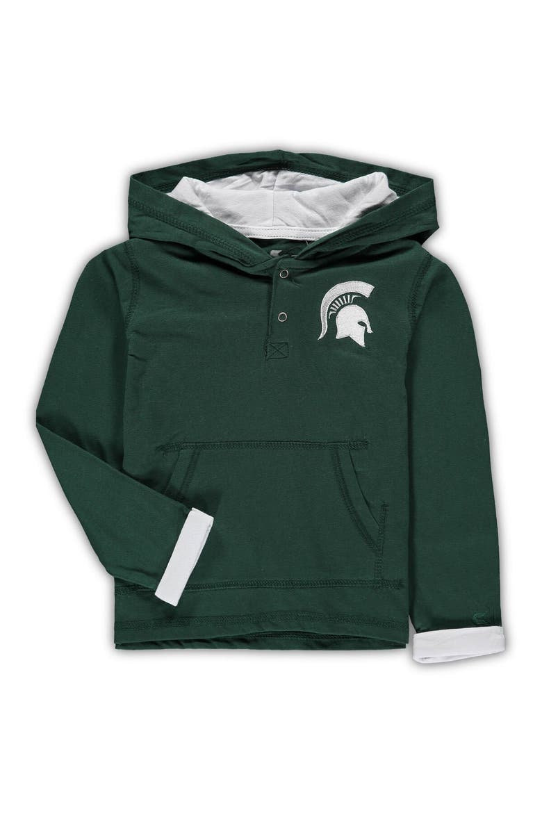 Toddler Colosseum Green/Heathered Gray Michigan State Spartans Poppies Hoodie and Sweatpants Set, Alternate, color, Green