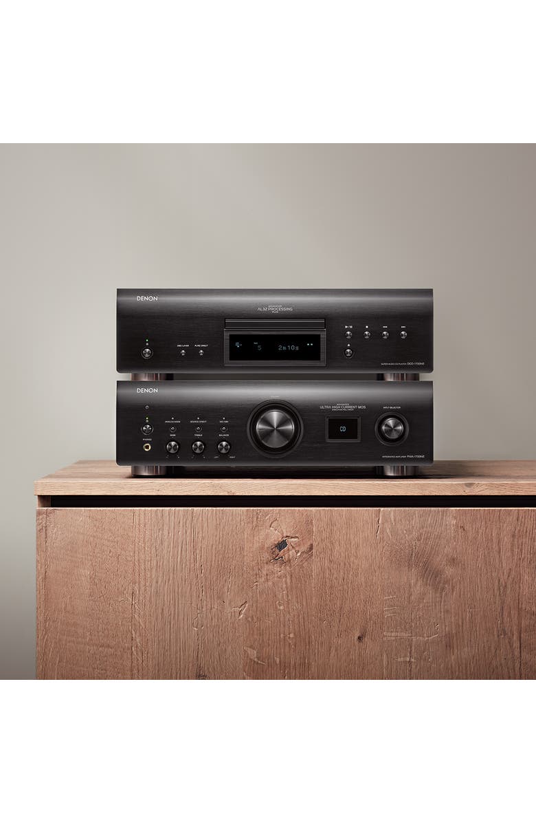Denon PMA-1700NE 140W Integrated Amplifier with DCD-1700NE CD/SACD Player with Advanced AL32 Processing Plus, Alternate, color, Black