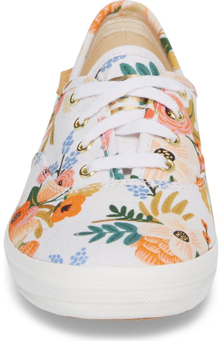 Keds<sup>®</sup> x Rifle Paper Co. Champion Floral Print Sneaker, Alternate, color,