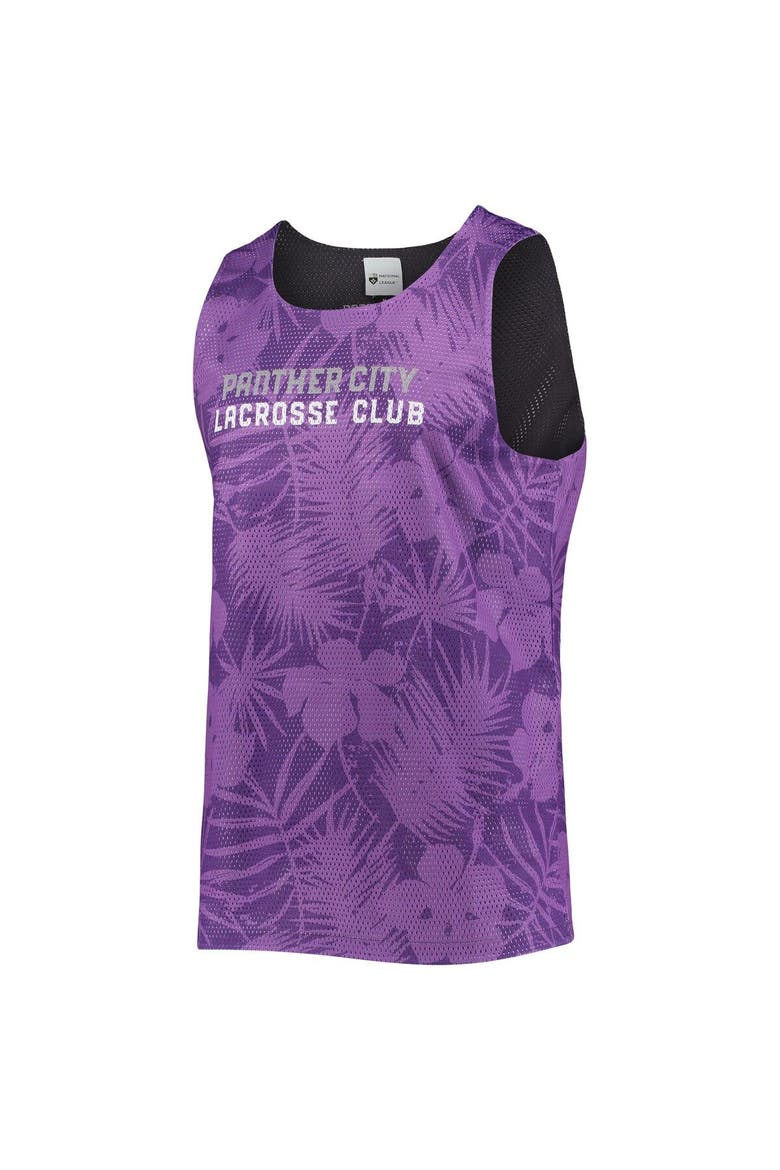 Men's FOCO Purple/Black Panther City Lacrosse Club Reversible Mesh Tank Top, Alternate, color, Purple