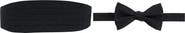 Trafalgar Banbury Tone on Tone Paisley Silk Cummerbund & Bow Tie Bundle