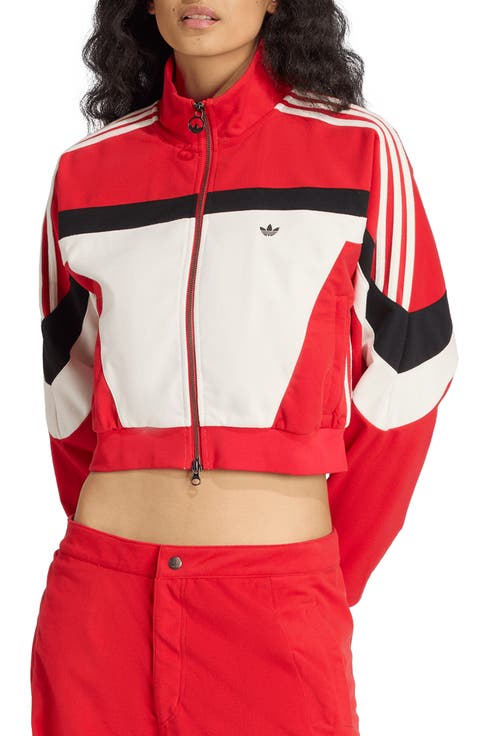 Fleece Crop Track Jacket
