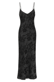 Untitled in Motion Desire Floral Jacquard Bias Slip Dress