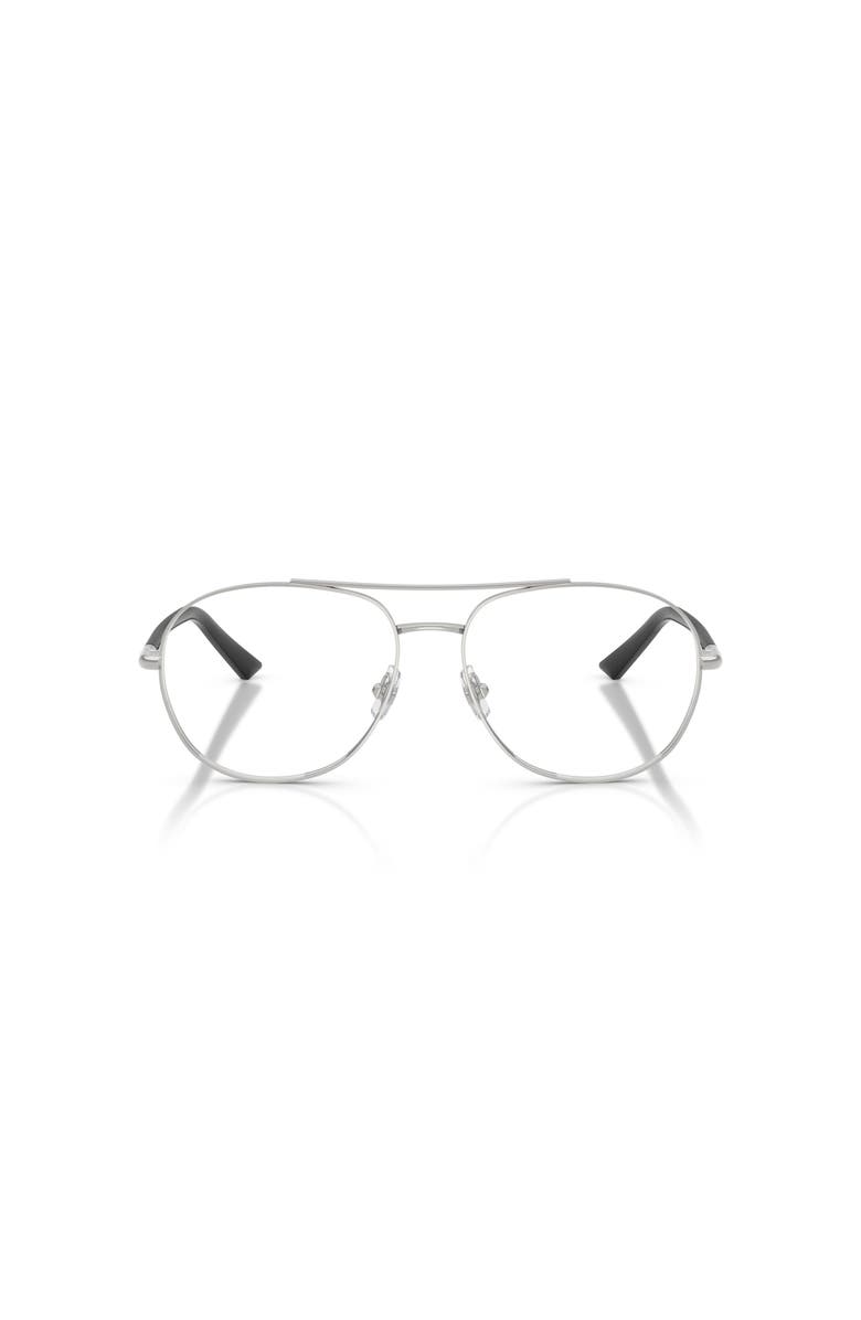 Jimmy Choo 56mm Pilot optical glasses, Alternate, color, Silver