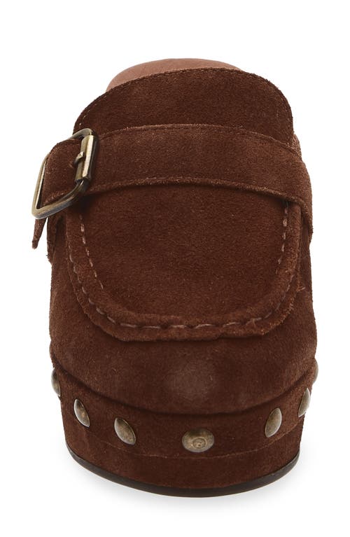 Chocolat Blu Genni Platform Loafer Mule In Brown